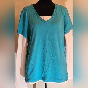 Danskin Now size XXL turquoise blue shirt